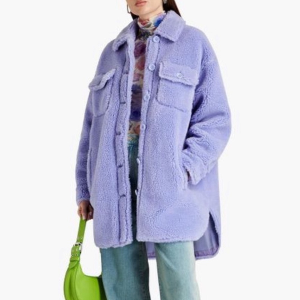 SOLD!!!!!! BNWT Stand Studio Violet Teddy Shearling Sherpa Shacket